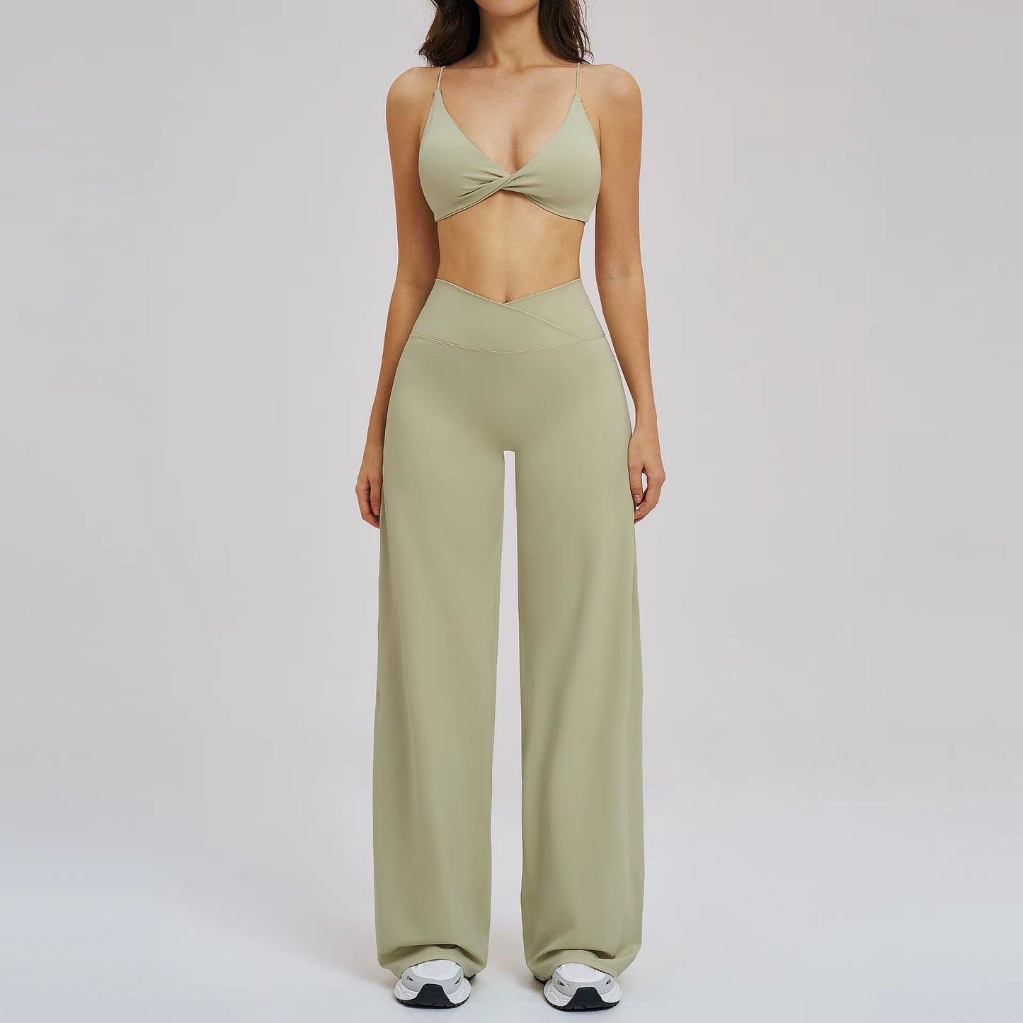 2PCS Yoga Set Women Tracksuit Fitness Clothes Gym Sports Outfits Female Workout Bra High Waist Leggings Yoga Suit Athletic Wear