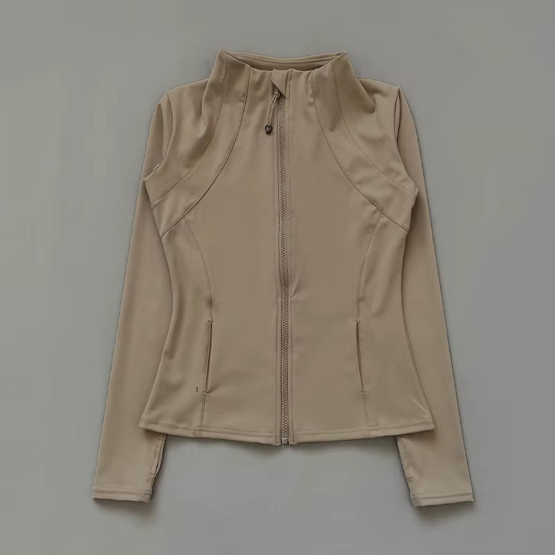 Yoga Clothes Windbreaker Sportswear Woman Running Long Sleeve Sweatshirt Sports Jackets Top Women Workout Tops Activewear