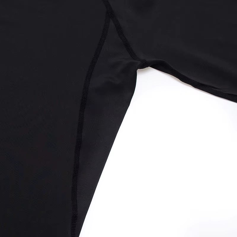 Men'S Long Sleeve Compression Shirt, Running Gym Fitness T-Shirt, Athletic Sweatshirt Tops