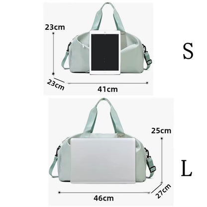 Women Gym Bag Sports Travel Dry Wet Bag Handbags Multifunction Swimming Tote Shoulder Weekend Fitness Duffle Yoga Shoes Daypack