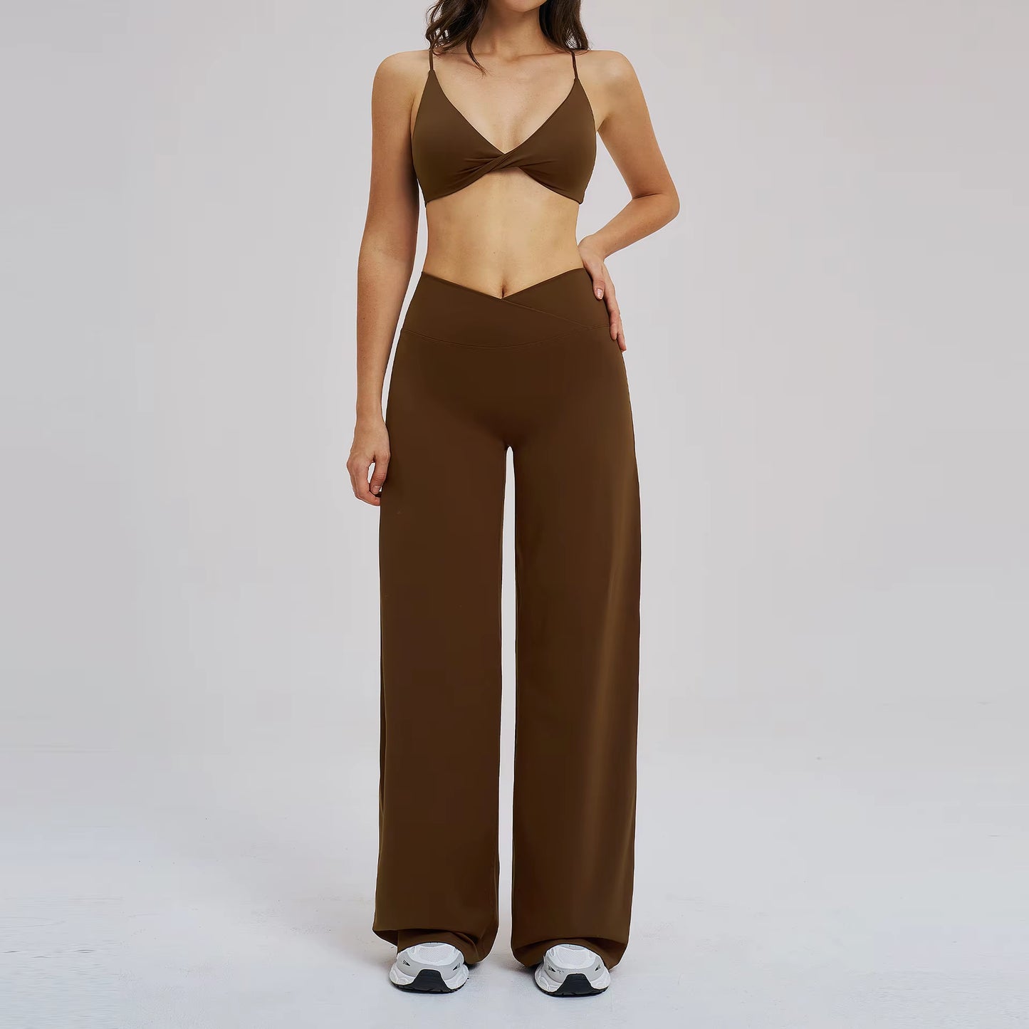 2PCS Yoga Set Women Tracksuit Fitness Clothes Gym Sports Outfits Female Workout Bra High Waist Leggings Yoga Suit Athletic Wear