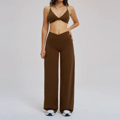 2PCS Yoga Set Women Tracksuit Fitness Clothes Gym Sports Outfits Female Workout Bra High Waist Leggings Yoga Suit Athletic Wear