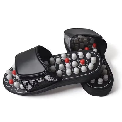 New Feet Massage Slippers Foot Reflexology Acupuncture Therapy Massager Walk Stone Shoes Acupuncture Cobblestone Massager