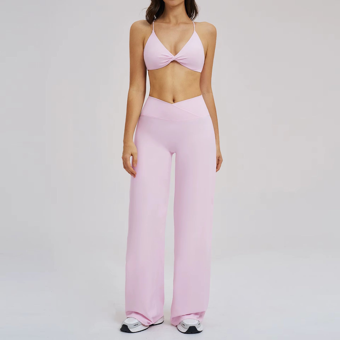 2PCS Yoga Set Women Tracksuit Fitness Clothes Gym Sports Outfits Female Workout Bra High Waist Leggings Yoga Suit Athletic Wear