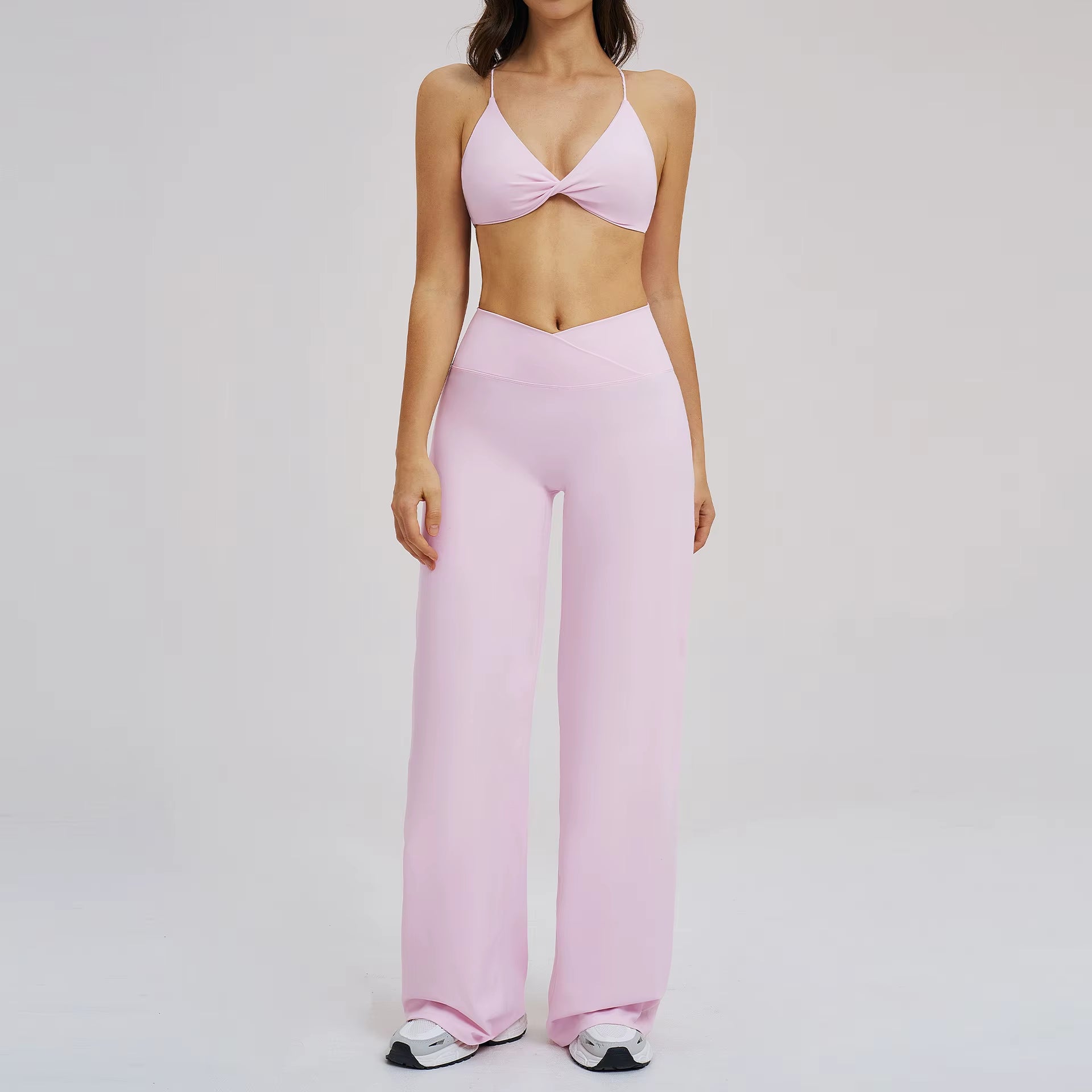 2PCS Yoga Set Women Tracksuit Fitness Clothes Gym Sports Outfits Female Workout Bra High Waist Leggings Yoga Suit Athletic Wear