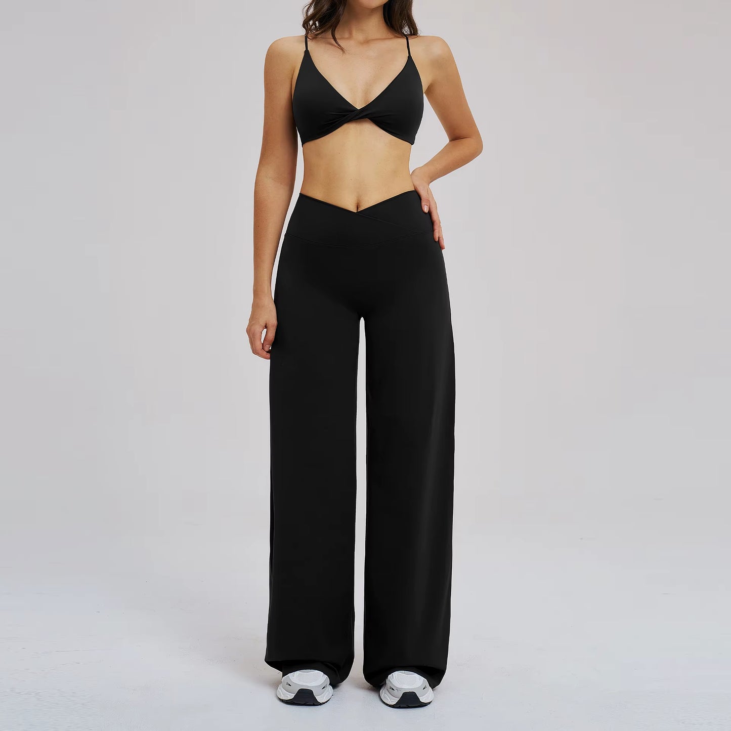 2PCS Yoga Set Women Tracksuit Fitness Clothes Gym Sports Outfits Female Workout Bra High Waist Leggings Yoga Suit Athletic Wear