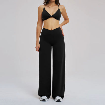 2PCS Yoga Set Women Tracksuit Fitness Clothes Gym Sports Outfits Female Workout Bra High Waist Leggings Yoga Suit Athletic Wear