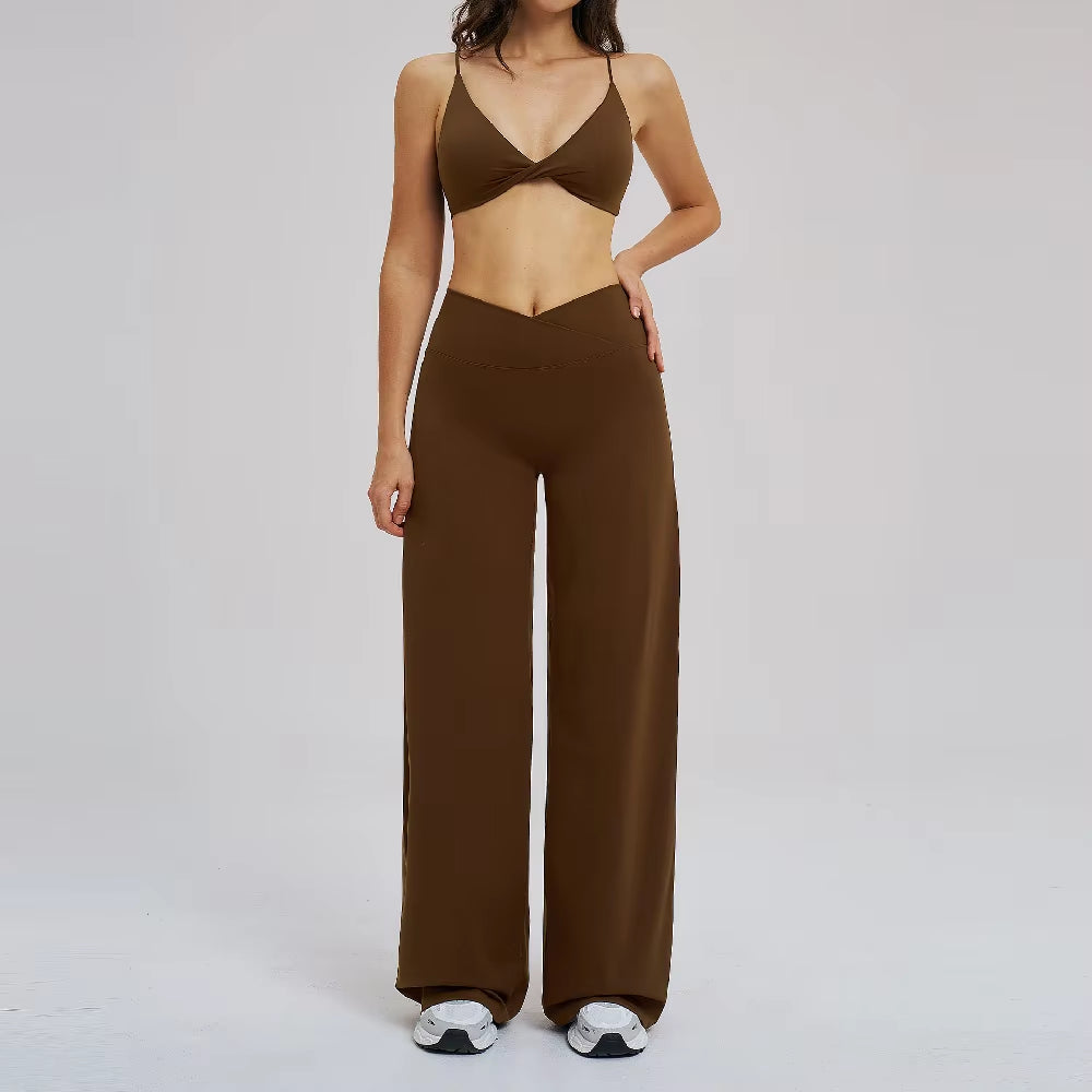 2PCS Yoga Set Women Tracksuit Fitness Clothes Gym Sports Outfits Female Workout Bra High Waist Leggings Yoga Suit Athletic Wear