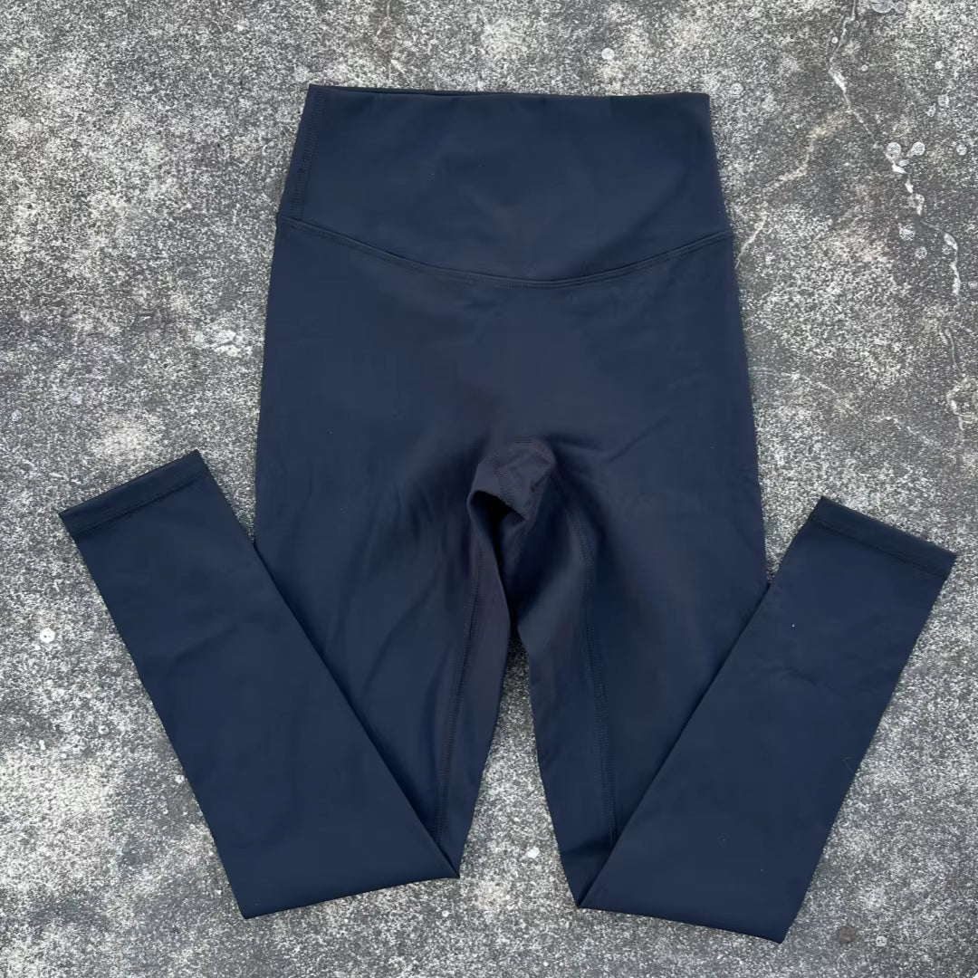 High Strength Compression Solid Color Soft Women Sport Pant Tight Butter High Waist Yoga Legging Athletic Gym Comprehensive Wear