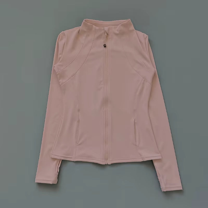 Yoga Clothes Windbreaker Sportswear Woman Running Long Sleeve Sweatshirt Sports Jackets Top Women Workout Tops Activewear