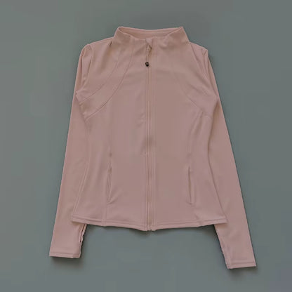 Yoga Clothes Windbreaker Sportswear Woman Running Long Sleeve Sweatshirt Sports Jackets Top Women Workout Tops Activewear