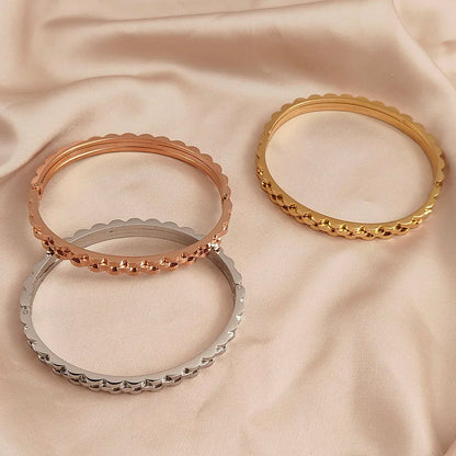 New watch with gears stainless steel gold plated bracelet, high quality waterproof silver bracelet, wedding jewelry