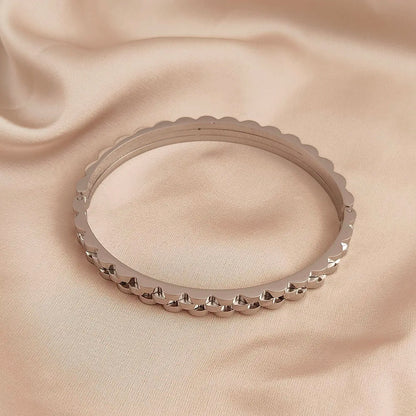 New watch with gears stainless steel gold plated bracelet, high quality waterproof silver bracelet, wedding jewelry