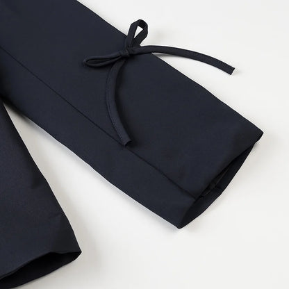 Blazer im europäischen und amerikanischen Stil mit französischem Modedesign und Schleife