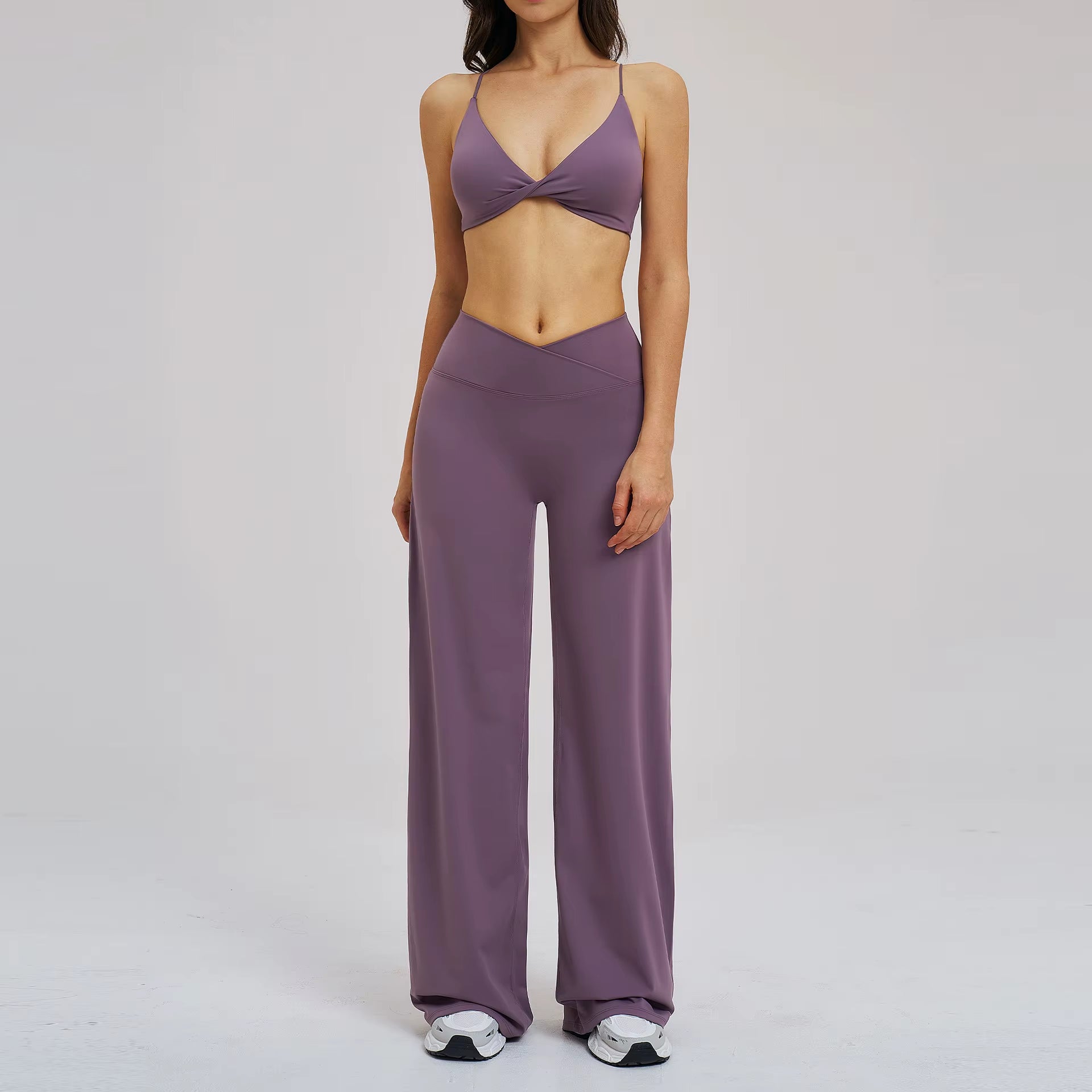 2PCS Yoga Set Women Tracksuit Fitness Clothes Gym Sports Outfits Female Workout Bra High Waist Leggings Yoga Suit Athletic Wear