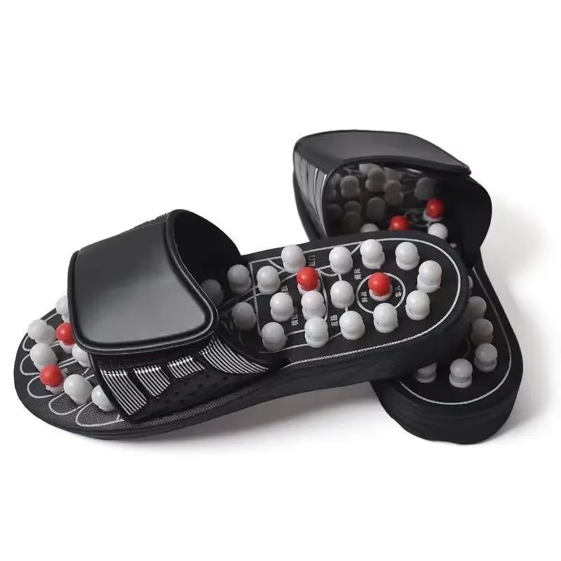 New Feet Massage Slippers Foot Reflexology Acupuncture Therapy Massager Walk Stone Shoes Acupuncture Cobblestone Massager