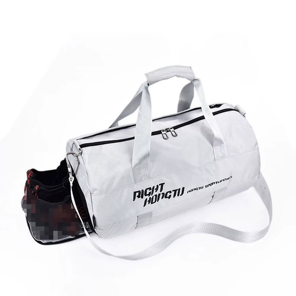 Sports Fitness Travel Handbag Dry and Wet Waterproof with Shoes Pocket Training Men Women Gym Sports Bag Shoulder Portable Pack