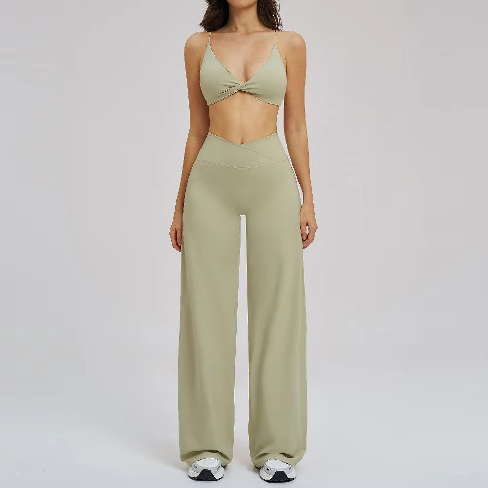 2PCS Yoga Set Women Tracksuit Fitness Clothes Gym Sports Outfits Female Workout Bra High Waist Leggings Yoga Suit Athletic Wear